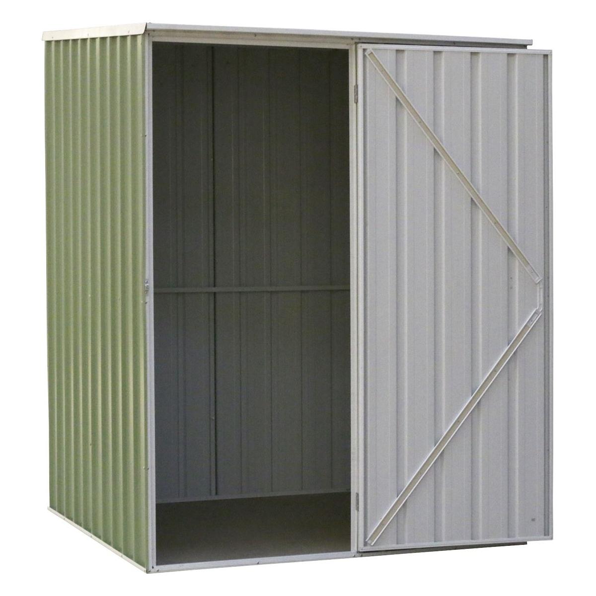 Dellonda Galvanised Steel Metal Garden Shed  Green