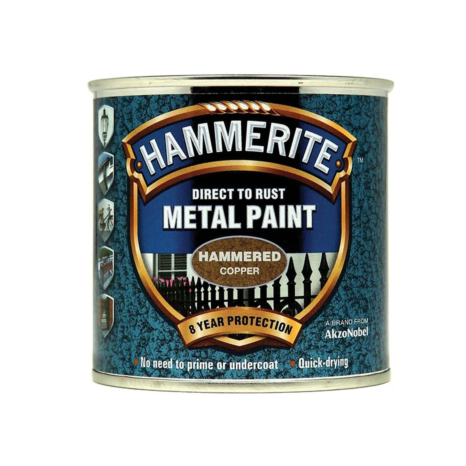 Hammerite Direct To Metal Hammered Copper Paint 250ml