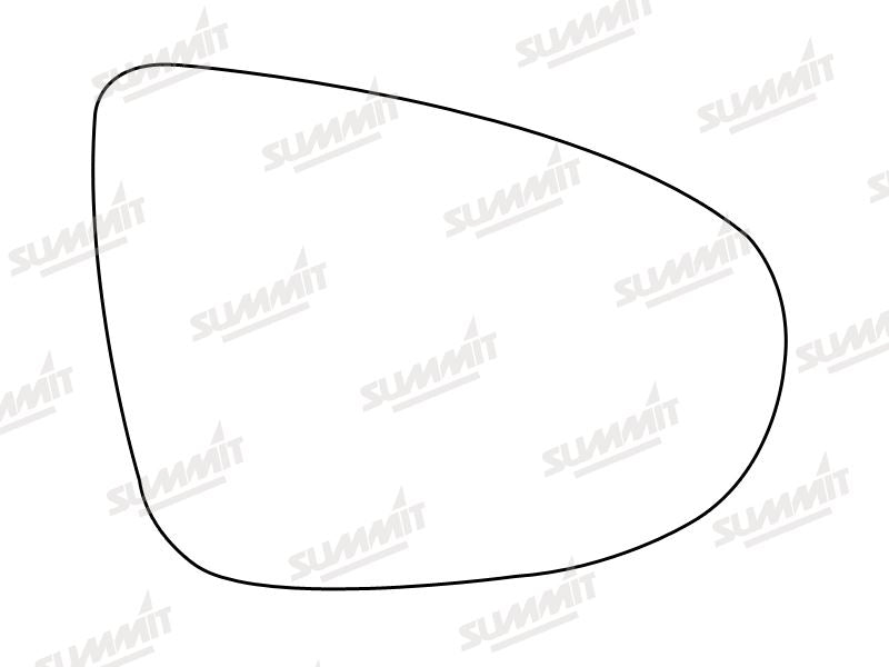 Summit Stick-On Standard Mirror Glass fits VW Golf 08 on RHS