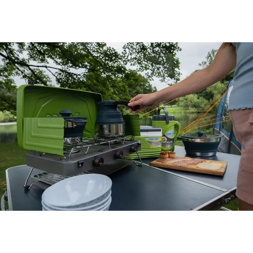 Vango Alfresco 8 Piece Dining Set 8 Pcs Deep Grey
