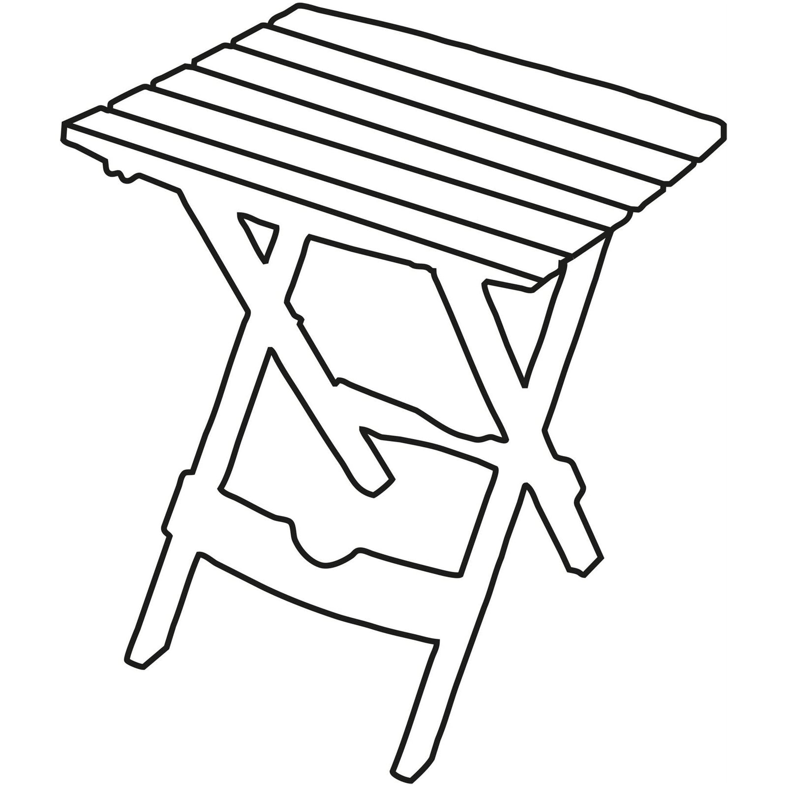 Fleetwood slatted side table F0020G