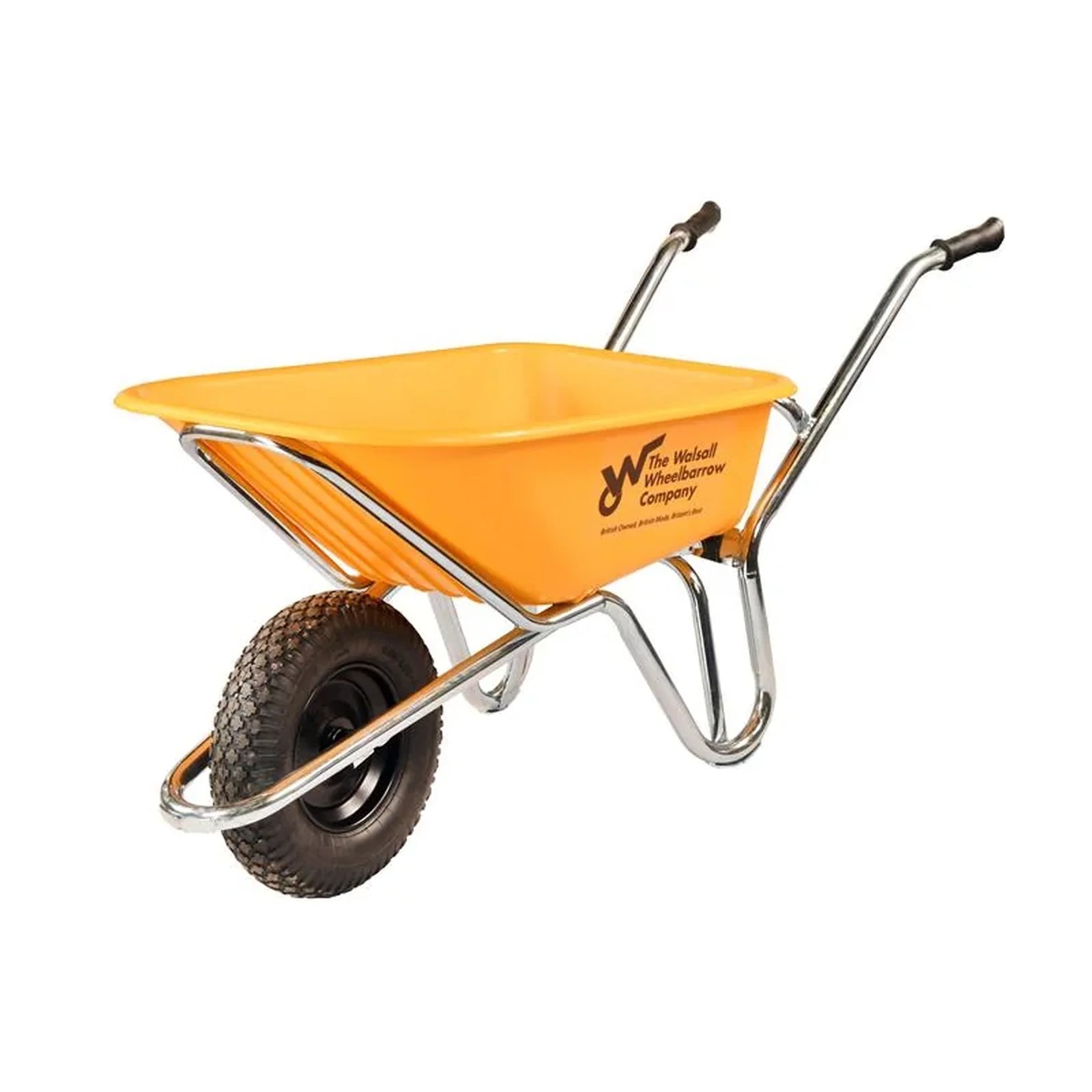 Walsall 120L Phoenix Super Heavy-Duty HDPE Wheelbarrow - Pneumatic - PHXYP