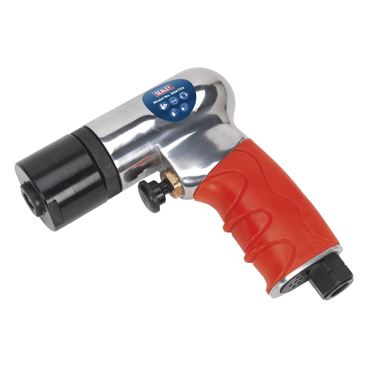 Sealey 75mm Mini Air Polisher 1/4" BSP Hook & Loop Buffing Polishing
