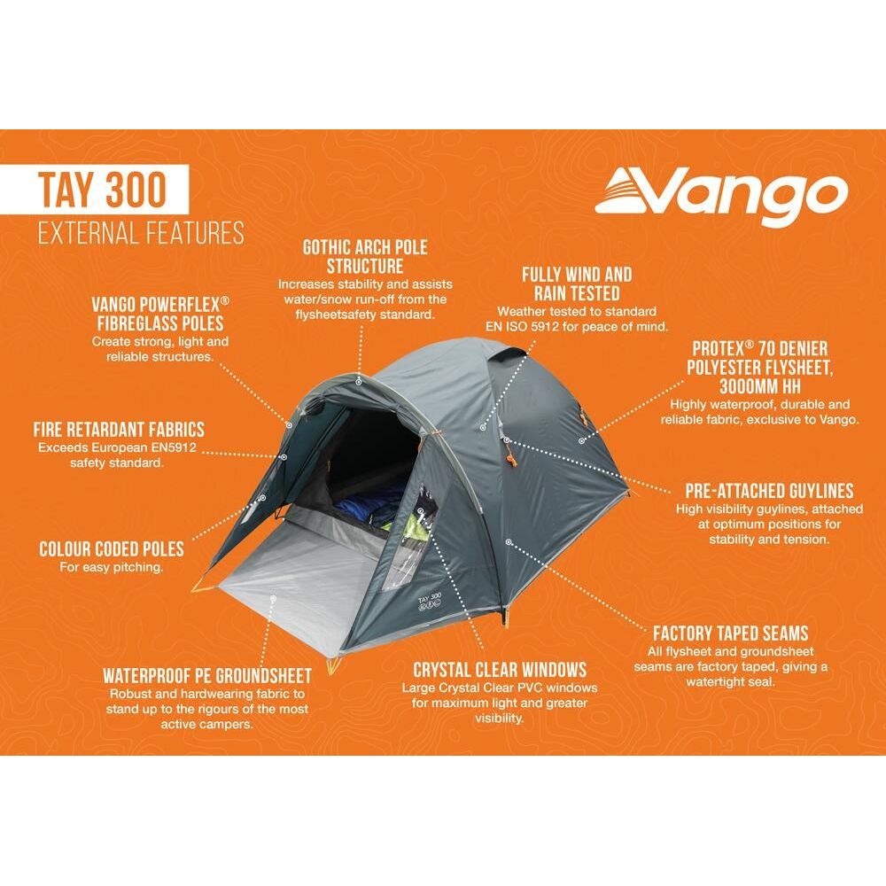 Vango Tay 300 Tent Deep Blue