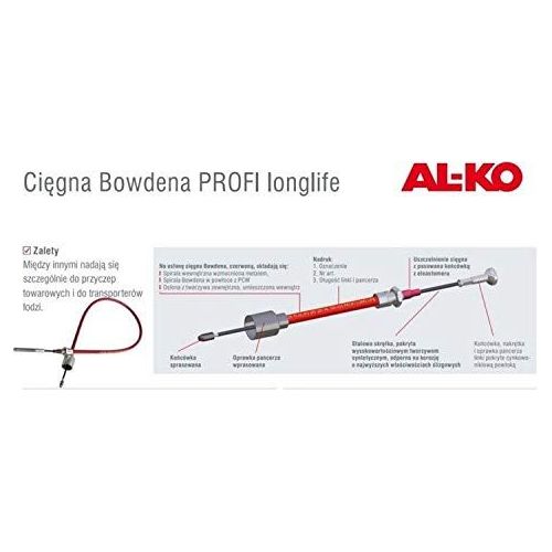 AL-KO 890mm Bowden cable 247284