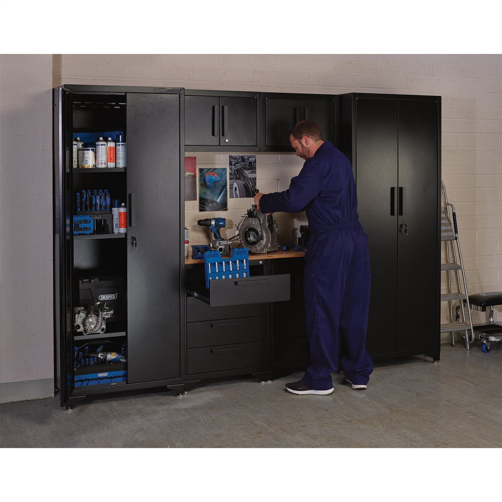 Draper Double Garage Workstation 40086
