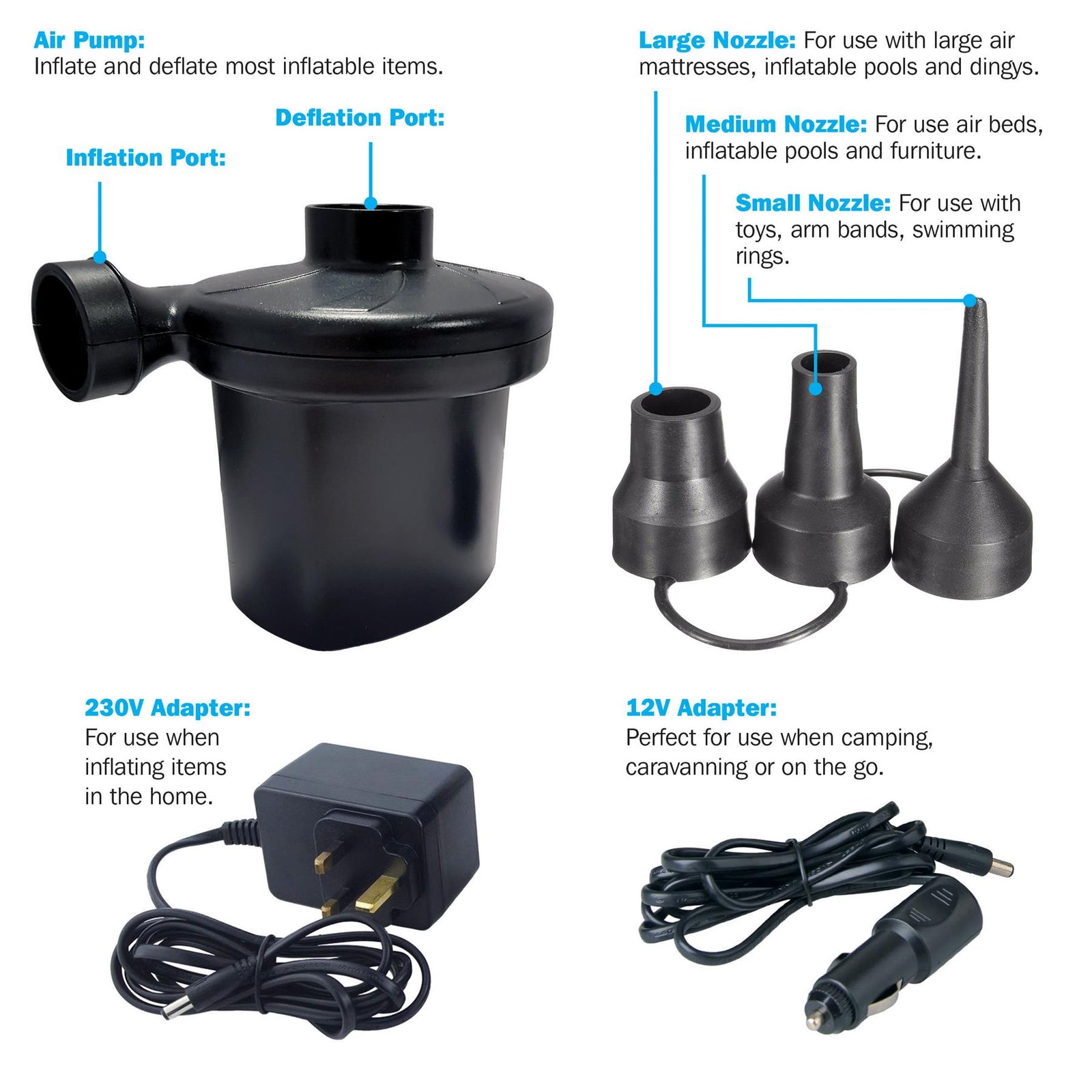 Streetwize 12V Electric Air Pump