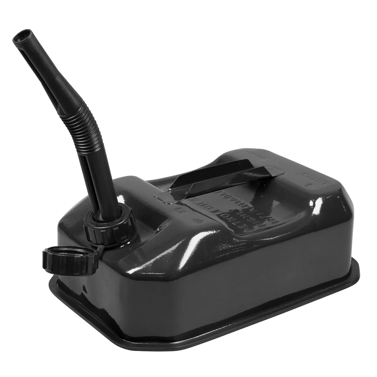 Sealey Jerry Can 5L Black Steel Fuel Container JC5RB