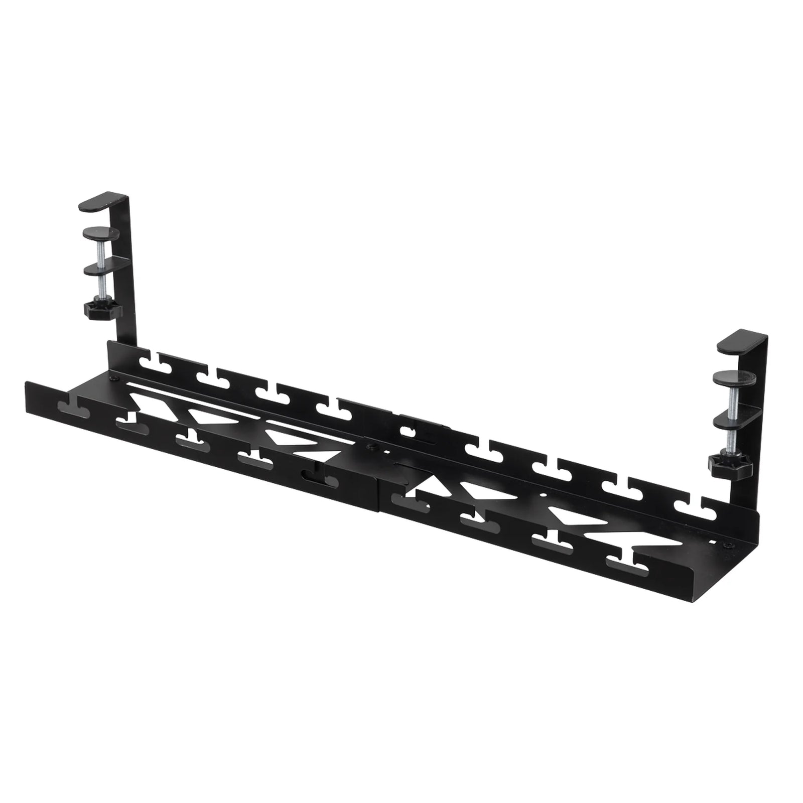 Dellonda Cable Management Tray Extendable 435/730mm - Black