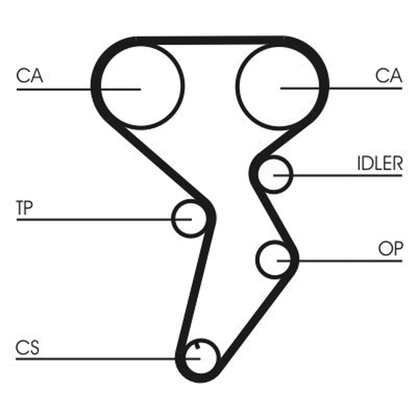 Continental CTAM Timing Belt Cambelt 158 Teeth CT879