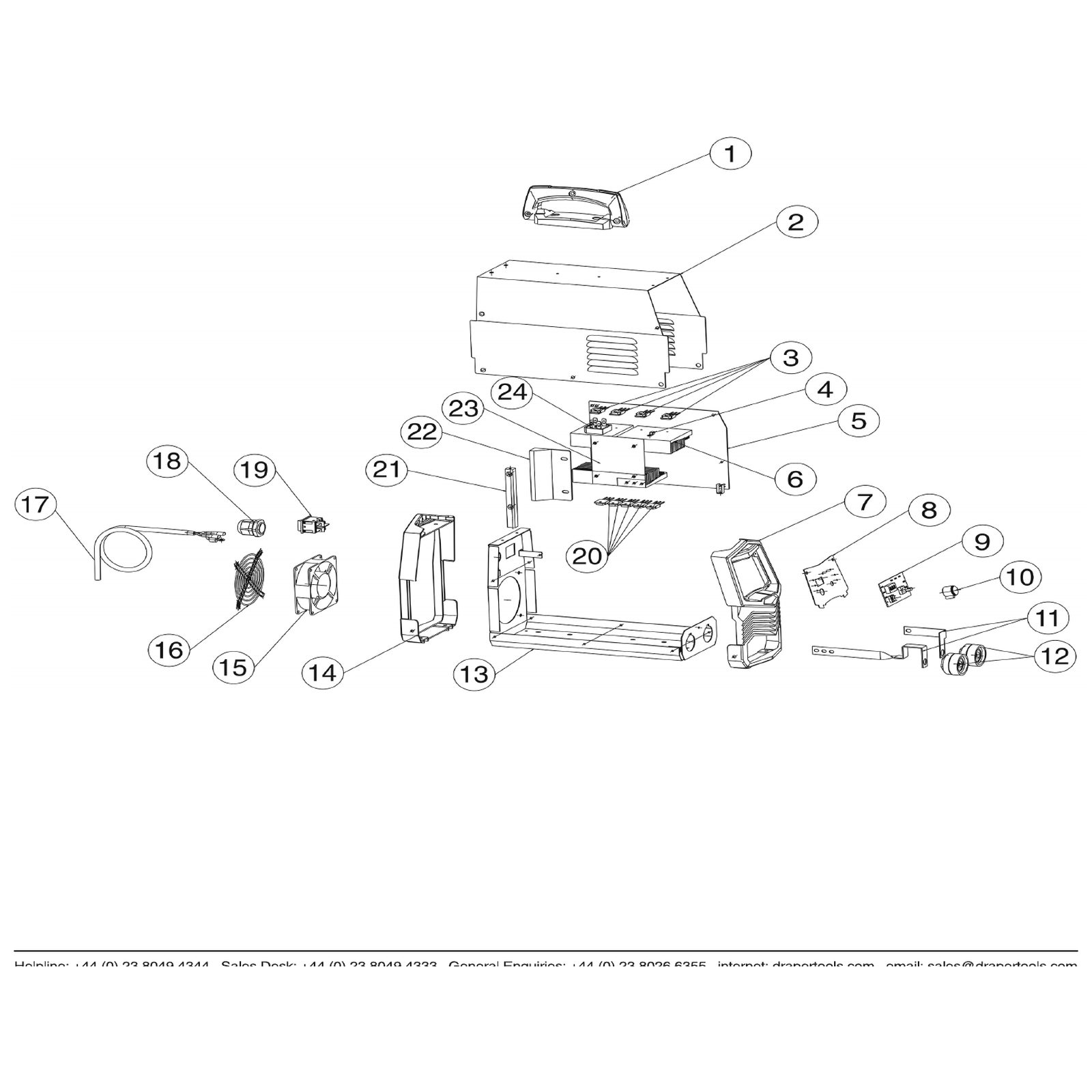 Draper Quick Coupling Pair Y-AW200A-12 94838