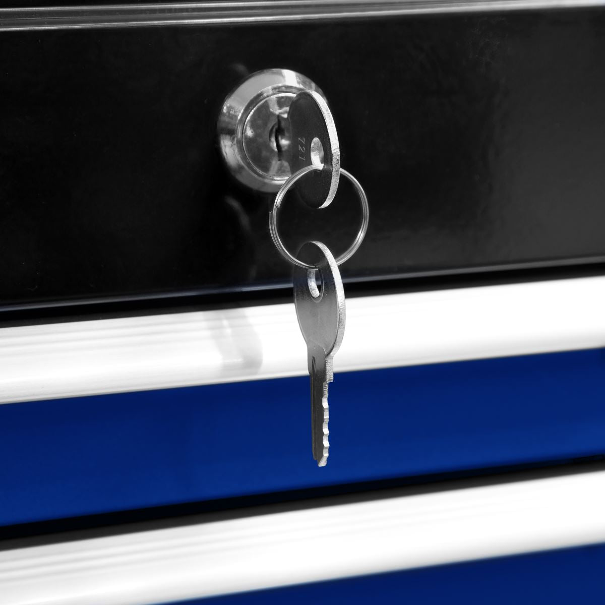 Sealey Topchest & Rollcab Combination 6 Drawer with Ball-Bearing Slides Blue