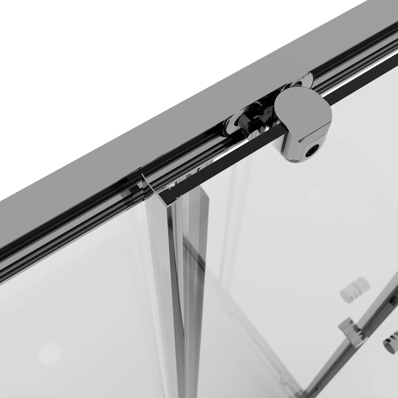 Baridi Corner Shower Entry Enclosure 1000 x 800mm - Chrome