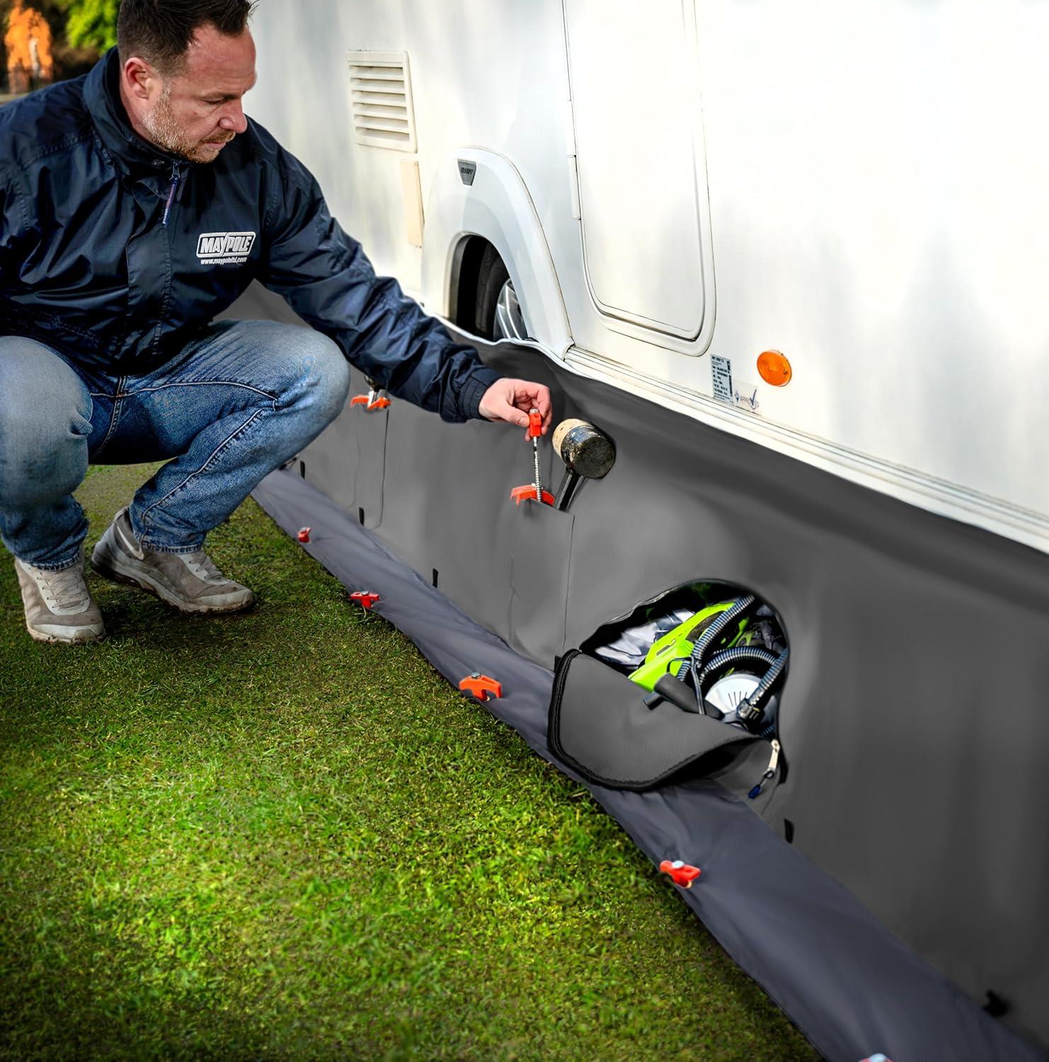 Maypole Caravan Draught Skirt Organiser