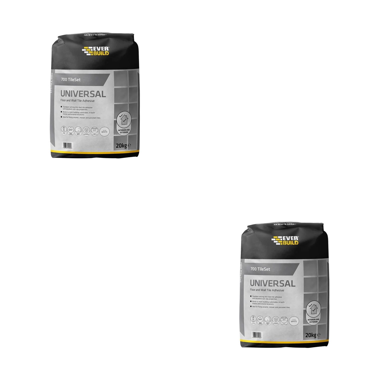 Everbuild Sika 700 TileSet Universal Grey 20kg - 678329