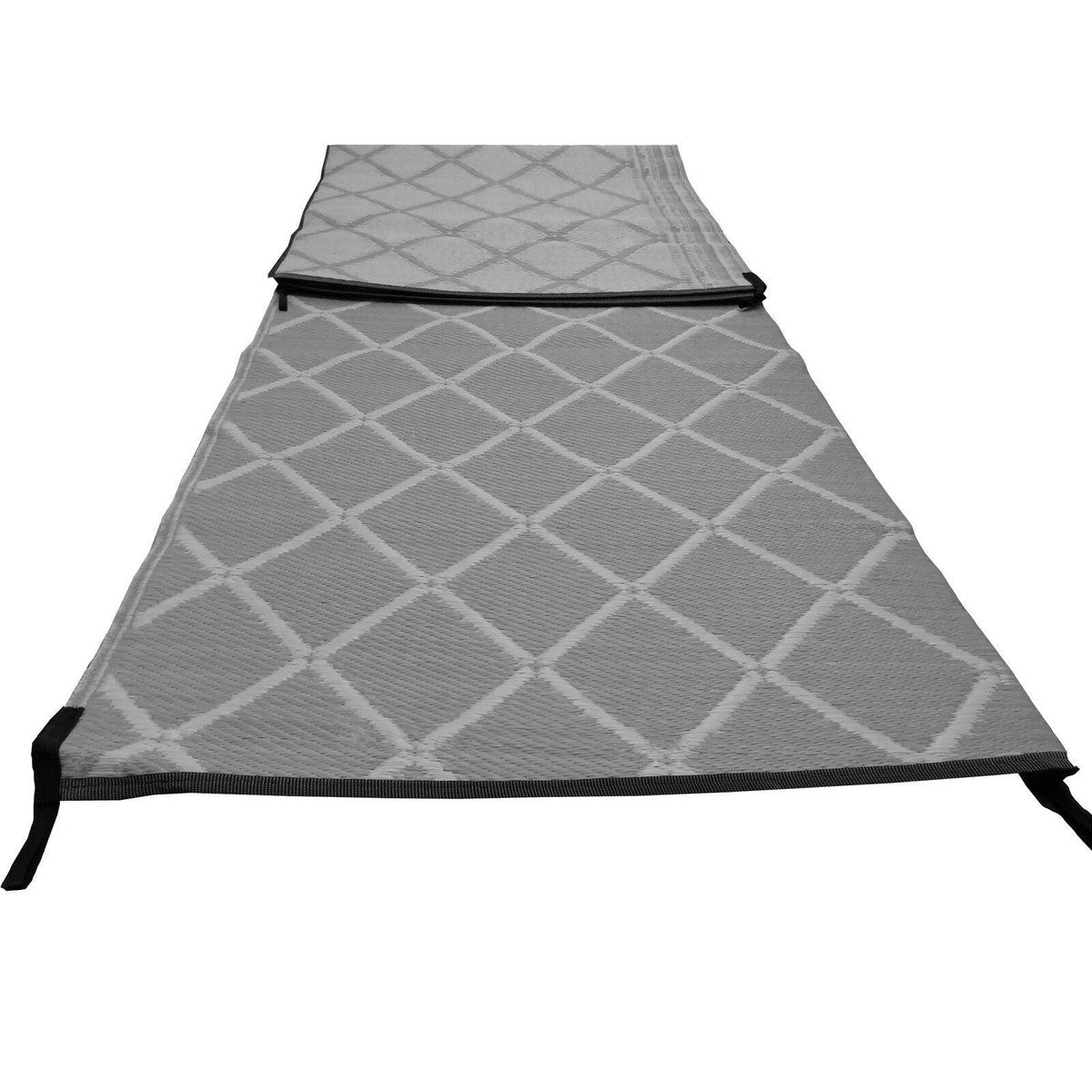 Paradise 2.5 X 3.0M Luxury Awning Carpet Moroccan Style Ground Sheet Grey