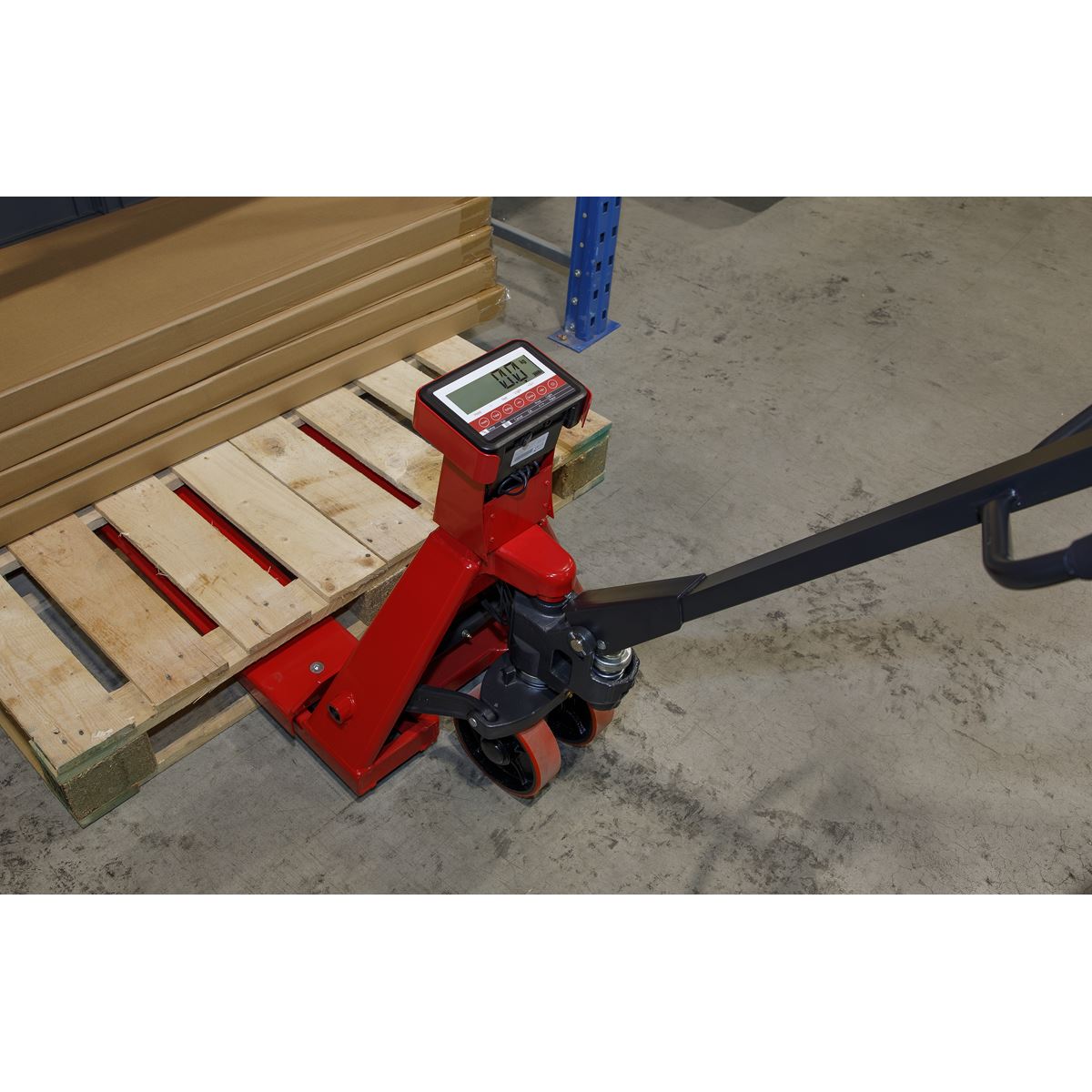 Sealey  Pallet Truck with Scales 2000kg Capacity 1150 x 555mm PT1150SC