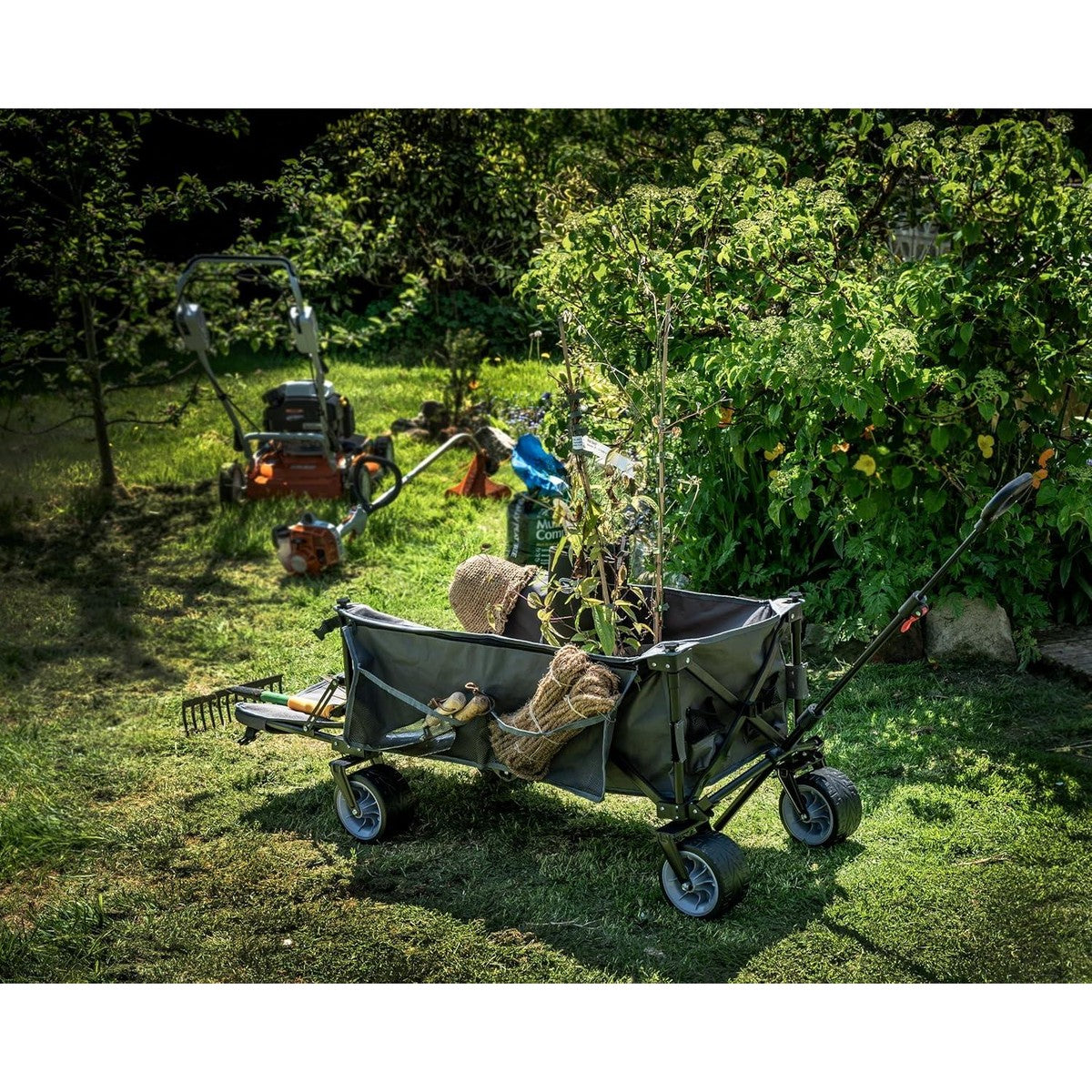 Maypole Easy Load Camping Cart XL Pull Along Trolley 150L Capacity