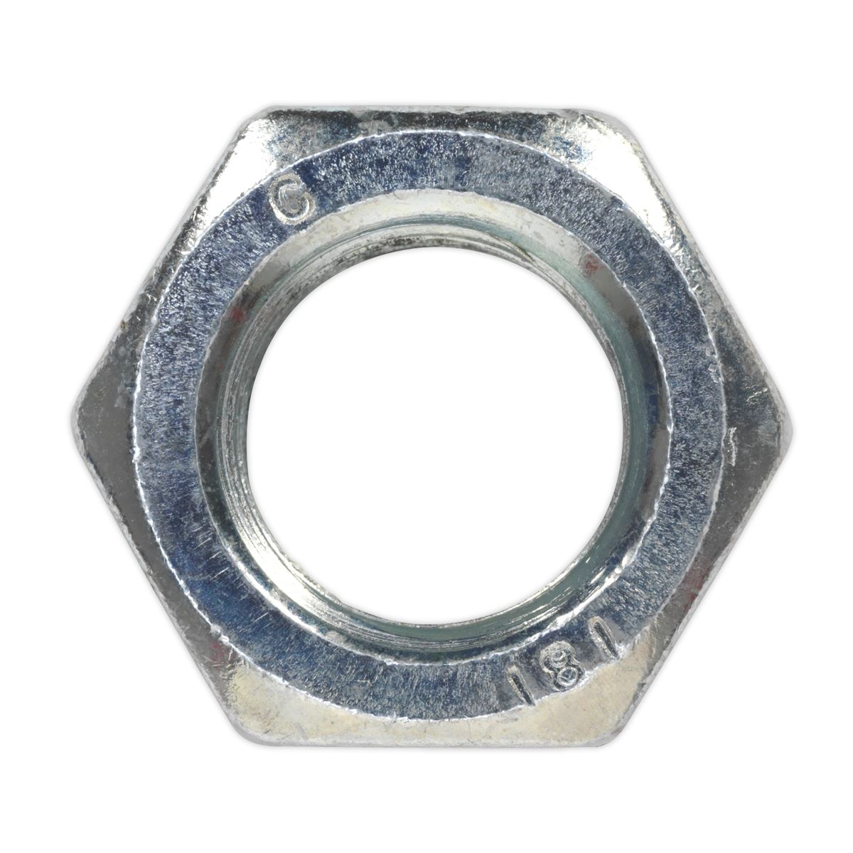 Sealey Steel Nut M20 Zinc DIN 934 Pack of 10 SN20