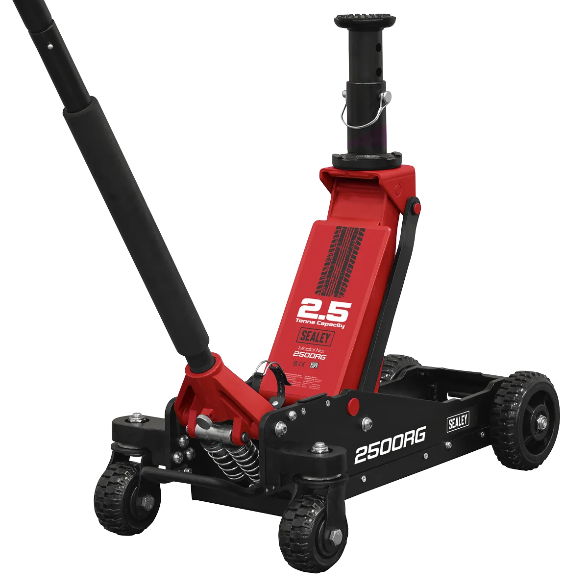Sealey Trolley Jack 2500RG 2.5 Tonne for Off-Road Vehicles