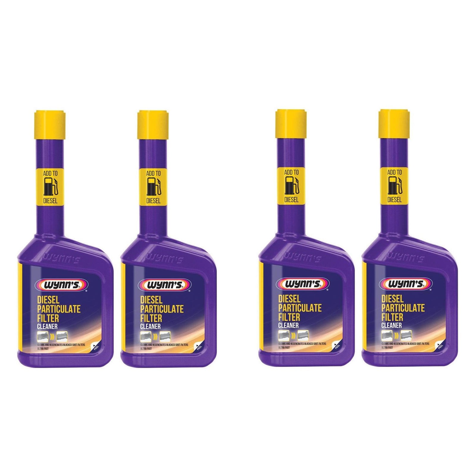 4x Wynns Diesel Particulate Filter DPF Cleaner Regenerator Ultra Fast 325ml