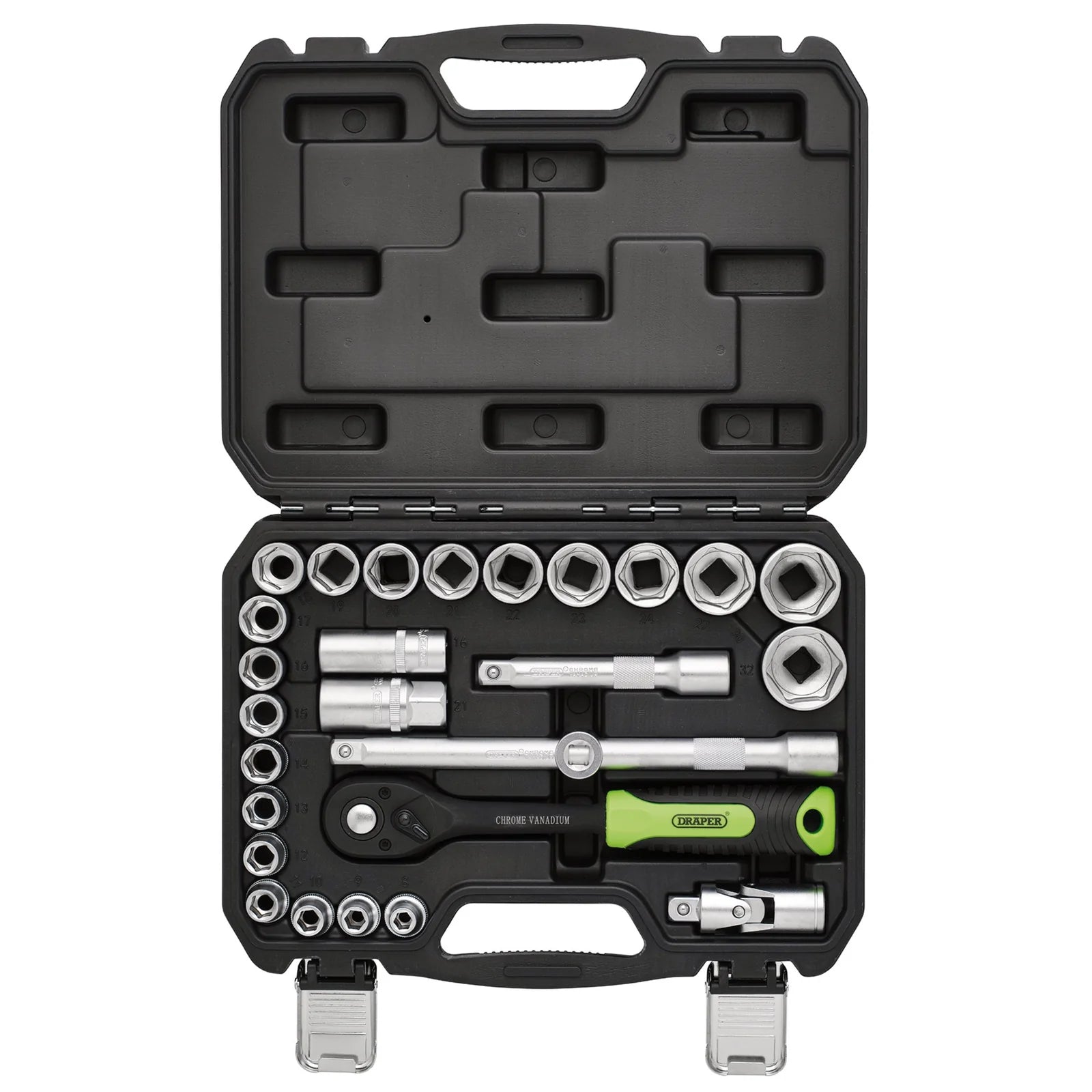Draper HI-TORQ® Metric Socket Set, 1/2" Sq. Dr. (27 Piece) - 1/2SS27