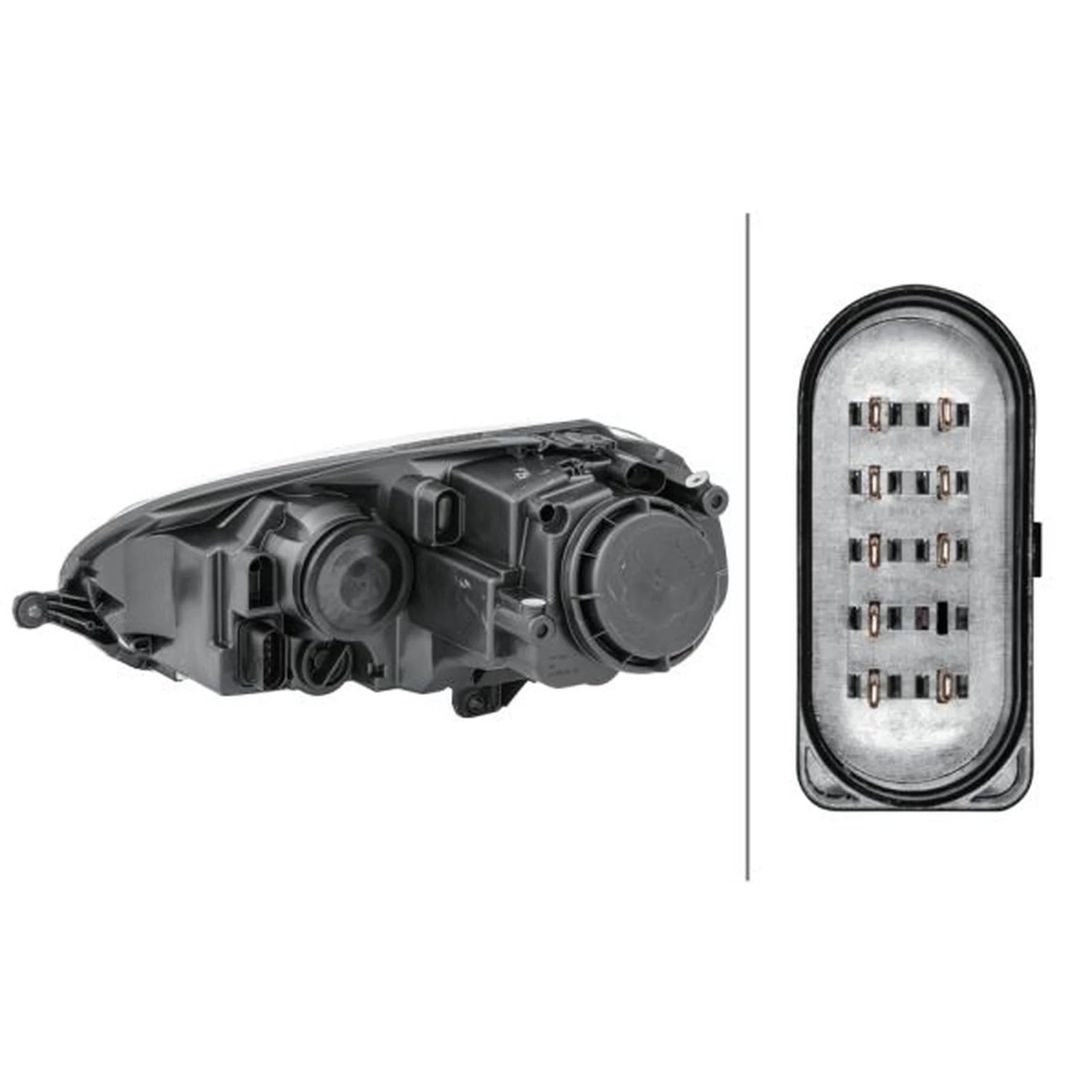 Hella Headlight Headlamp H7/H7 Right 1EG 247 007-421