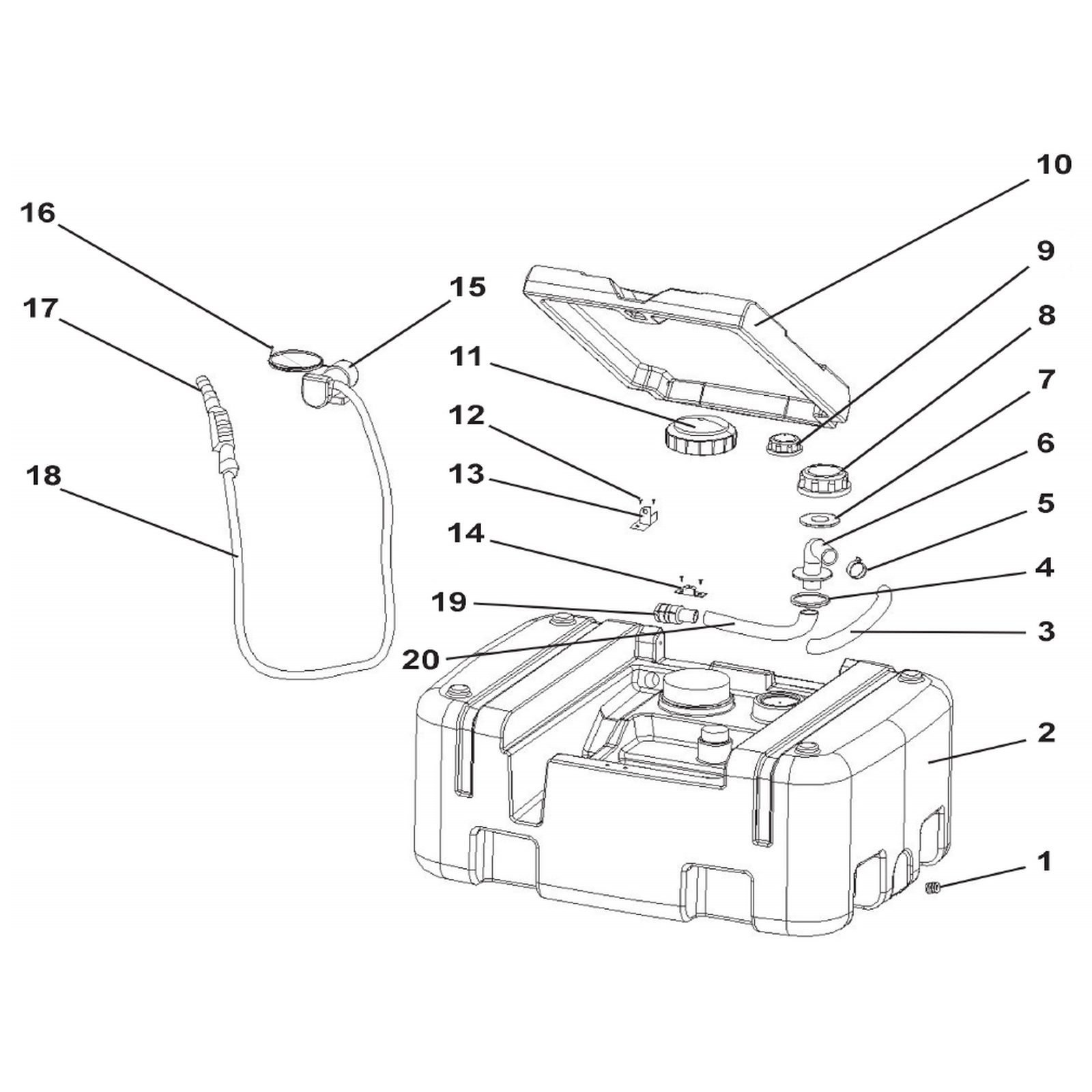 Sealey Tank Lid Lock Holder D400T.14