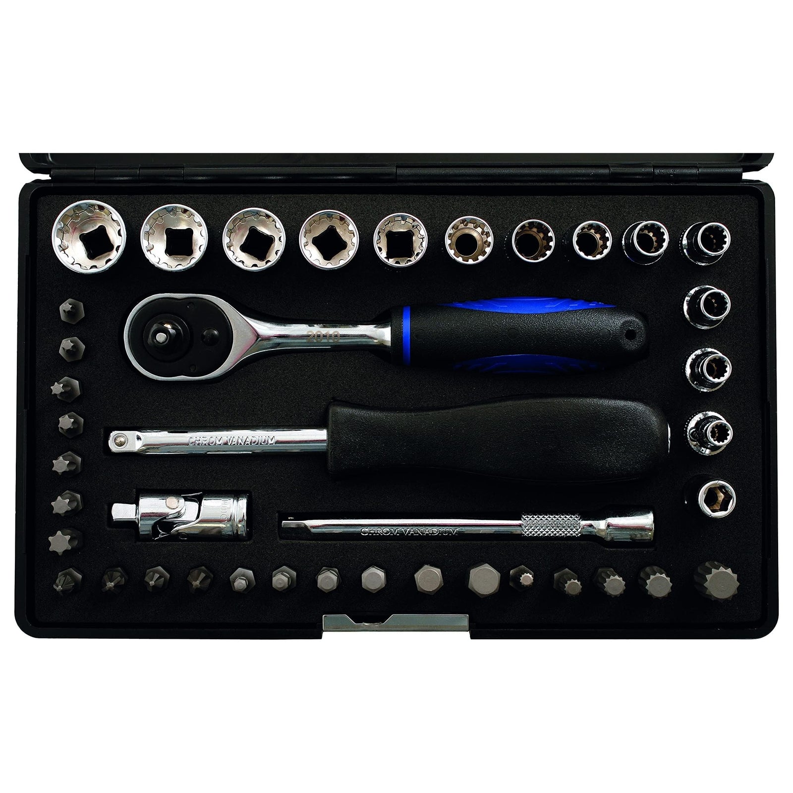 Laser Alldrive Socket & Bit Set 1/4"D 40 pc 3568