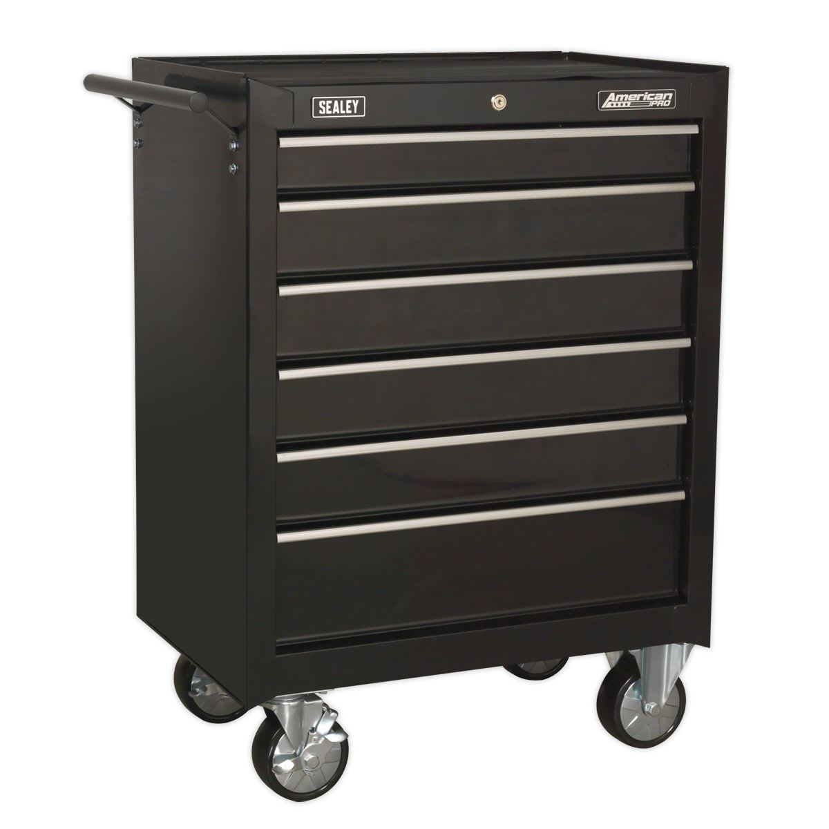 Sealey Topchest Mid-Box & Rollcab 14 Drawer Stack Black AP22BSTACK