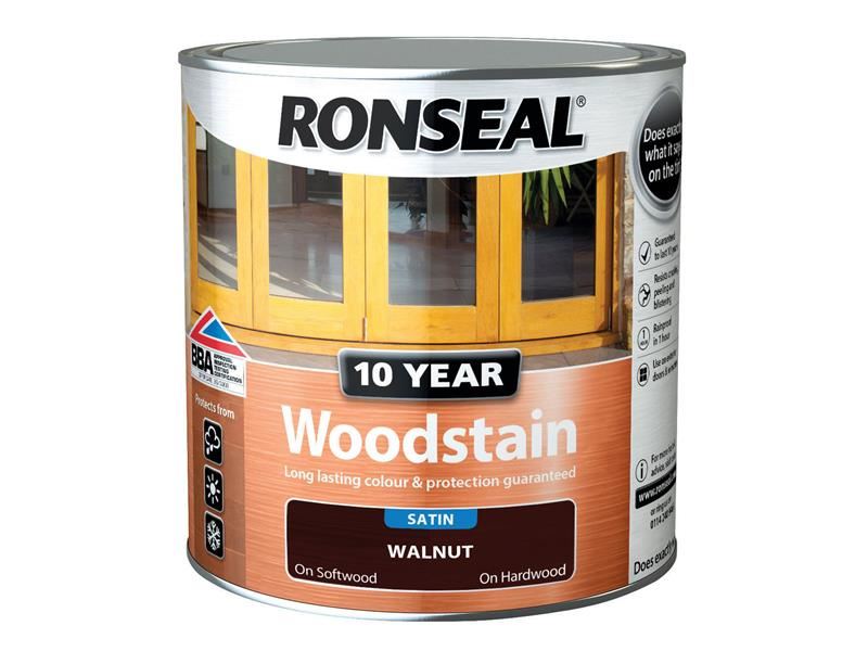 Ronseal 10 Year Woodstain Walnut 750ml