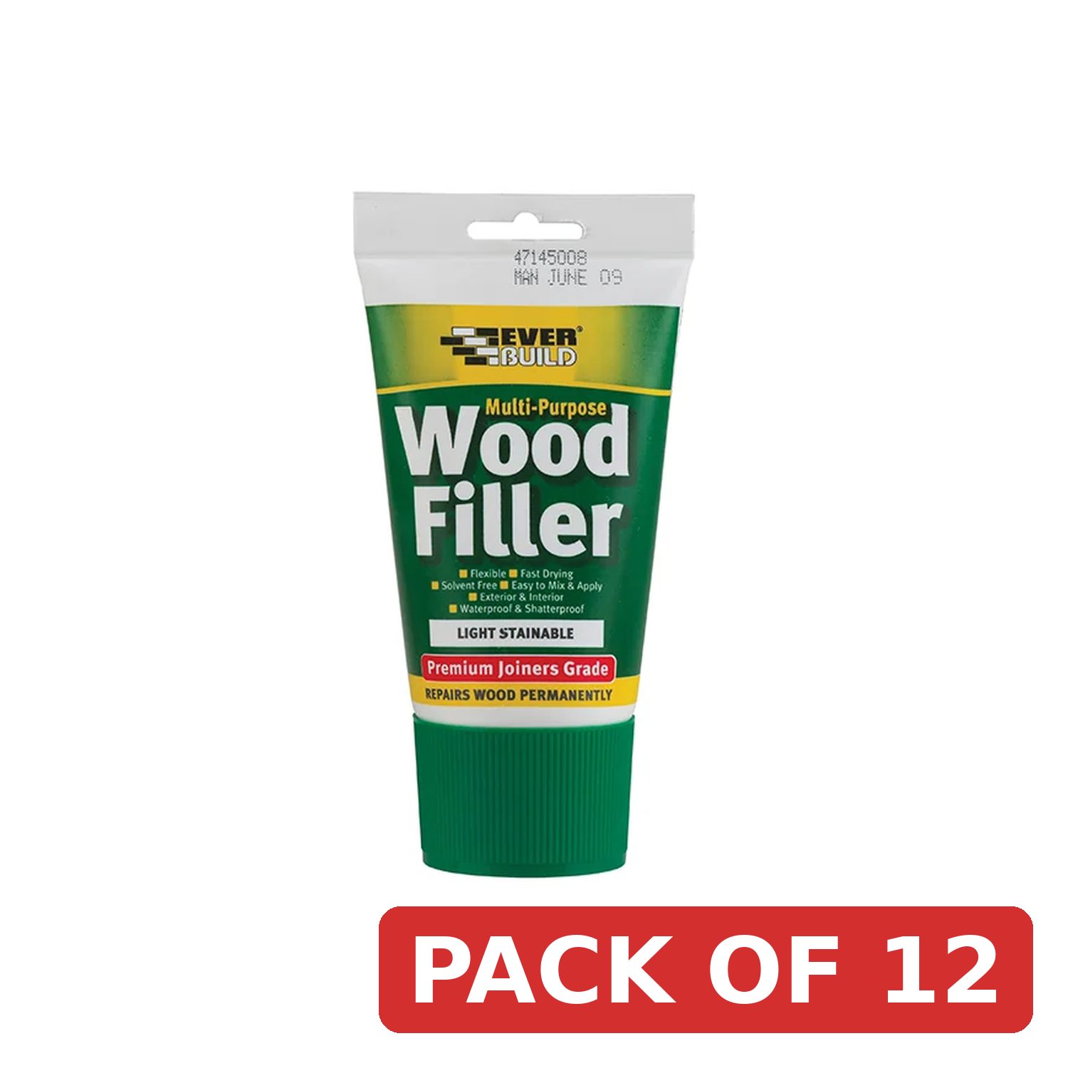 Everbuild Sika Multipurpose Premium Joiners Grade Wood Filler Light