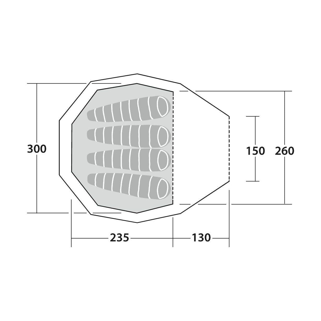 Robens Fairbanks 4 Berth Poled Tent