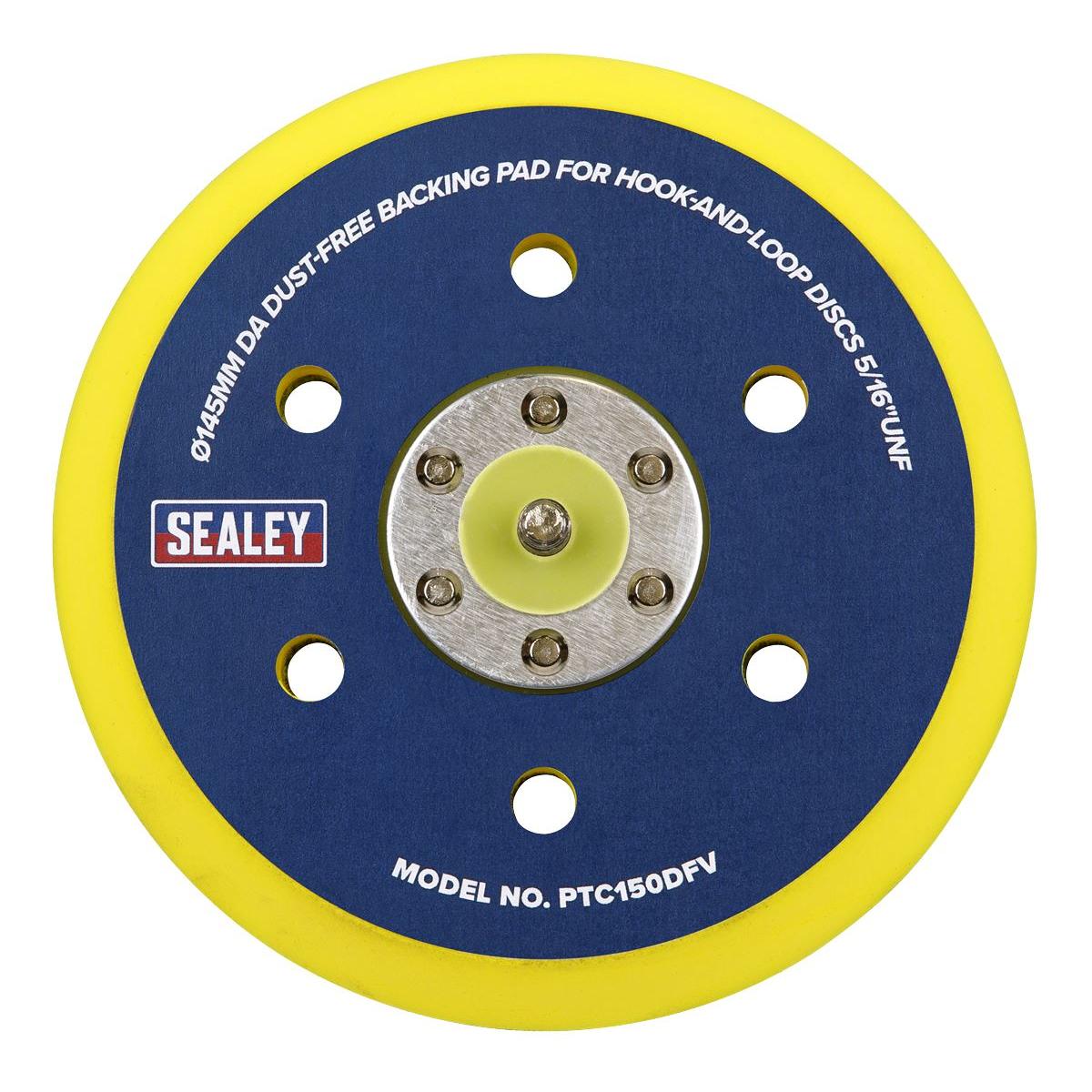 Sealey DA Dust-Free Backing Pad for Hook-and-Loop Discs145mm 5/16"UNF