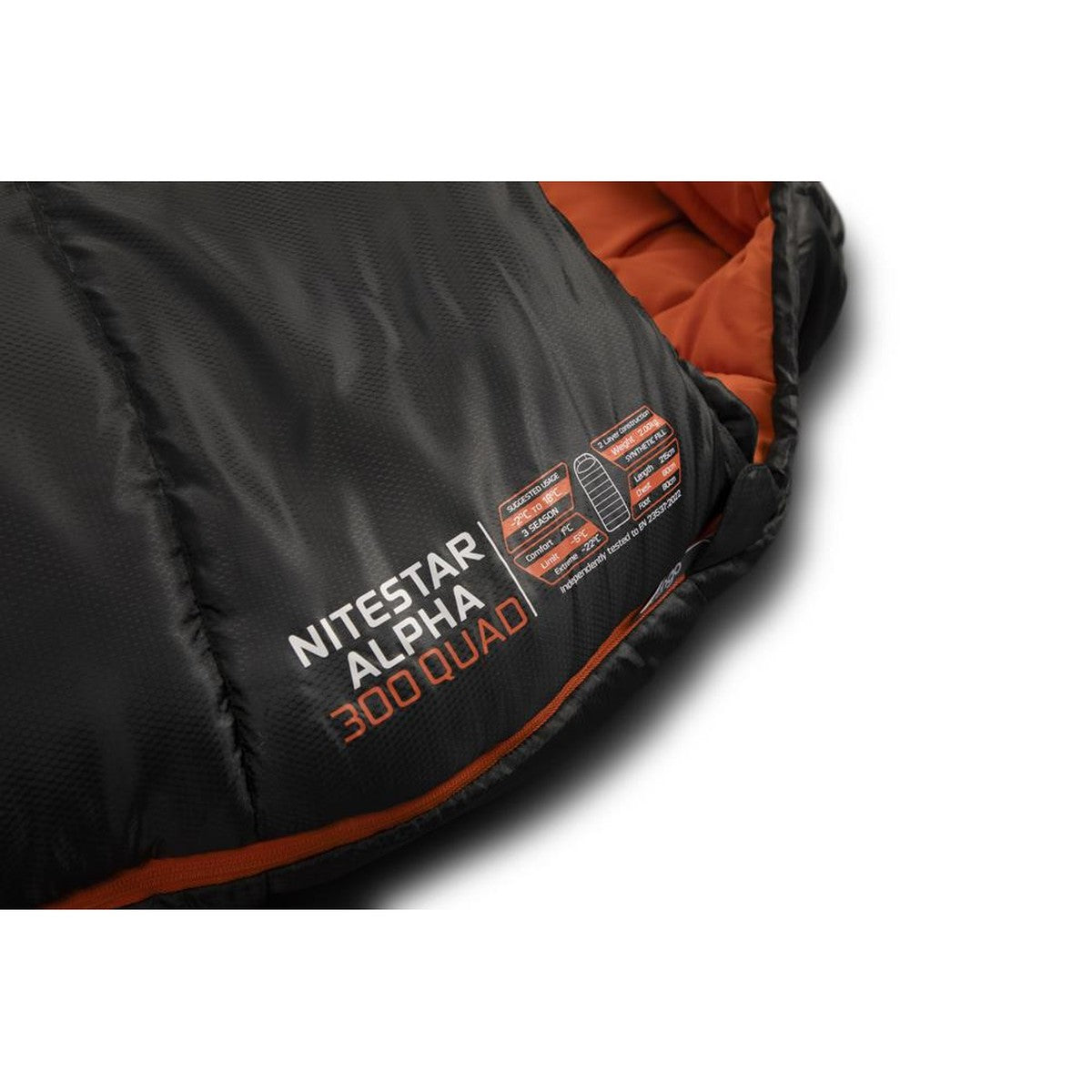 Vango Nitestar Alpha 300 Quad Pirate Black Single Sleeping Bag