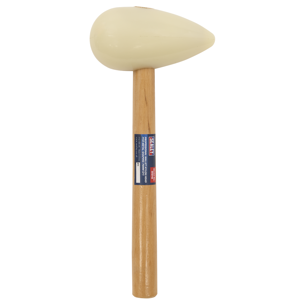 Sealey Mallet Nylon Head 75mm (3") for Metal Shaping