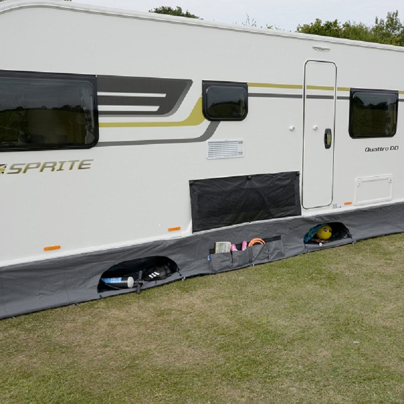Dometic Pro Organiser Caravan Draught Skirt With Storage Pockets 6M & Motorhome