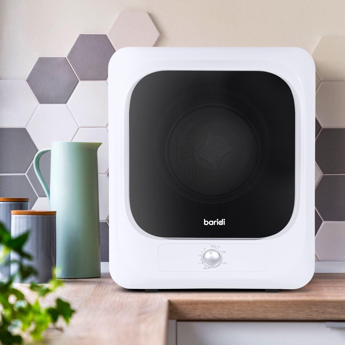 Baridi 2.5kg Portable Tumble Dryer with Mechanical Controls