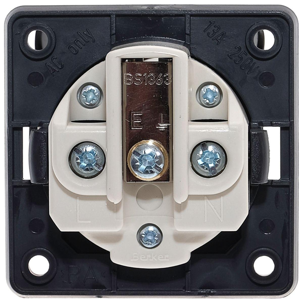 13 Amp Socket Anthracite (21221A) High Quality Socket for Your Caravan or Mo