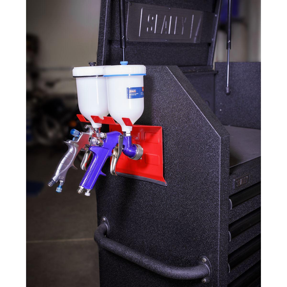 Sealey Magnetic Spray Gun Holder 2 Gun MSH03