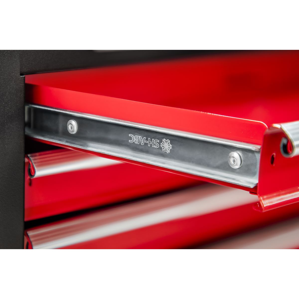 Sealey Topchest & Rollcab Combination 6 Drawer with Ball-Bearing Slides- Red