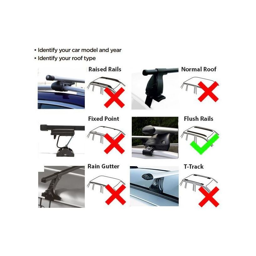 Summit Aluminium Locking Roof Rack Cross Bars SUP-965A