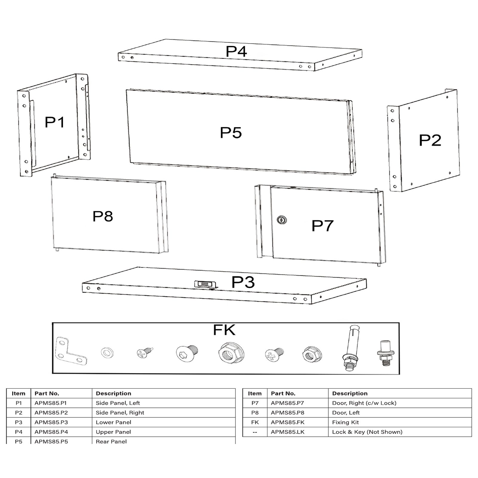 Sealey Lower panel APMS85.P3