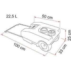 Fiamma Roll Tank 23 W (Waste) 02428A01-