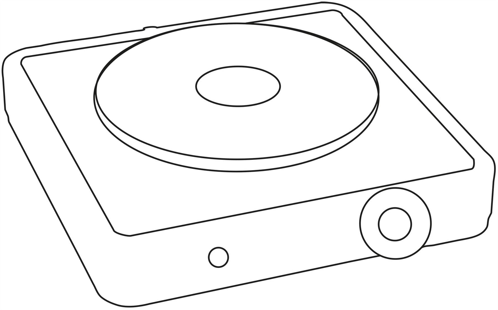 Quest Single Hot Plate - White