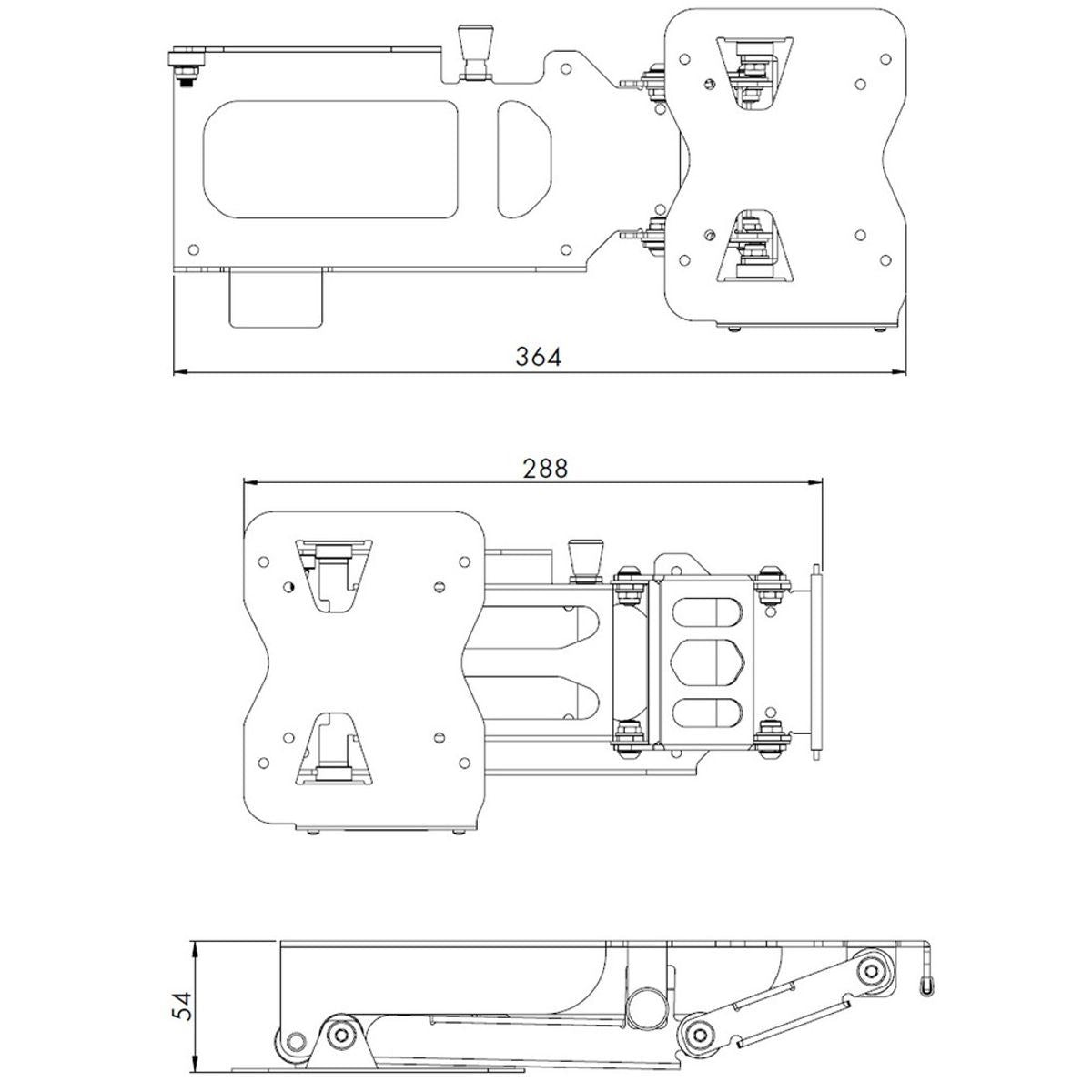 LCD TV Bracket for Caravans and Motorhomes