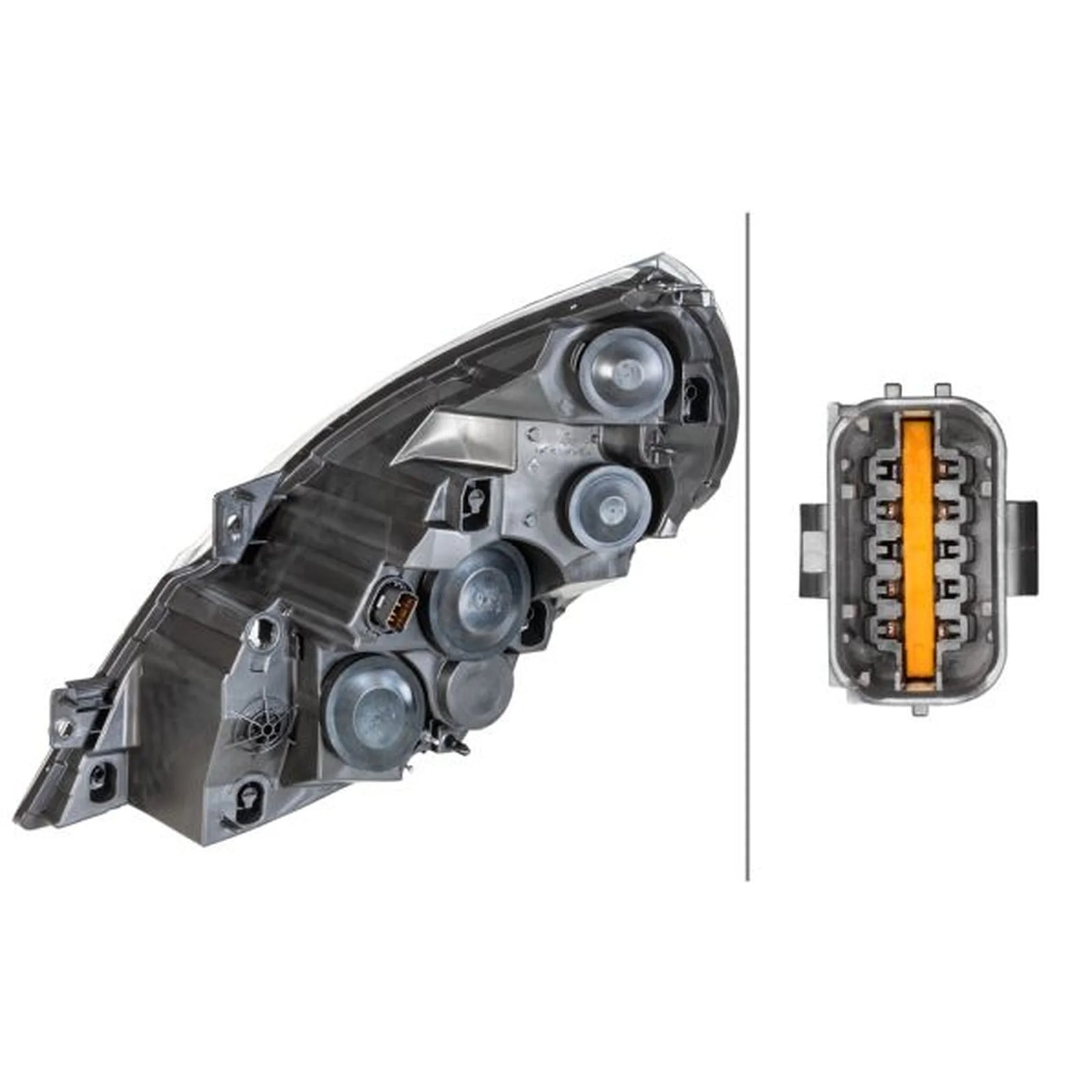 Hella Headlight Headlamp H7/H1 Right 1ER 010 117-201
