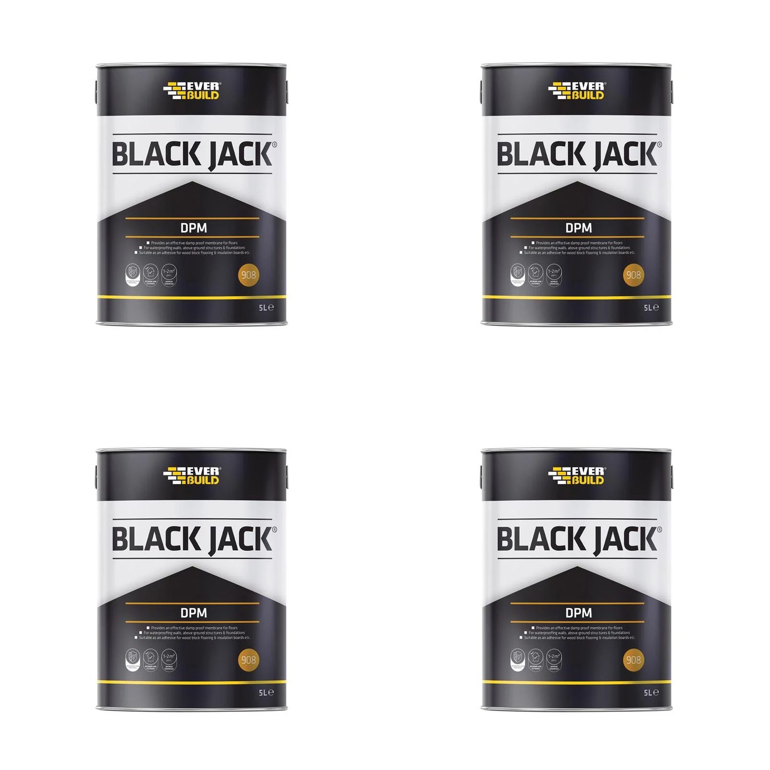 Everbuild Sika Black Jack® 908 D.P.M. 5 litre - 852663 lifting