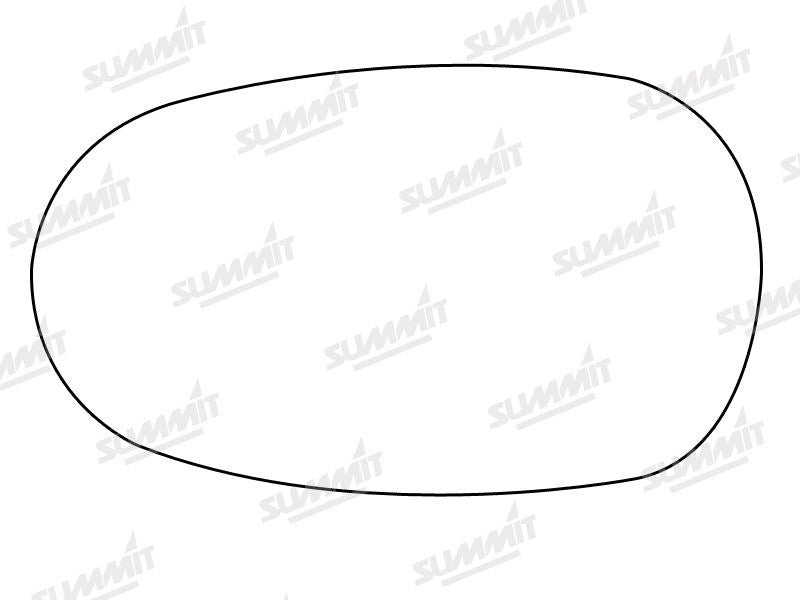 Summit Stick-On Standard Mirror Glass fits Jaguar X Type RHS LHS