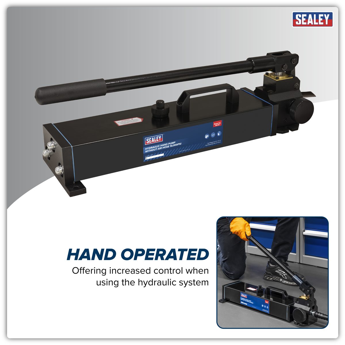 Sealey Hydraulic Hand Pump RE110 10,000psi 2300cc